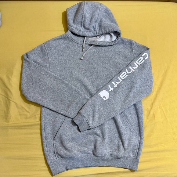 Carhartt K288 HGY Original Fit Logo Sleeve Men’s Size Small Gray - Picture 4 of 9